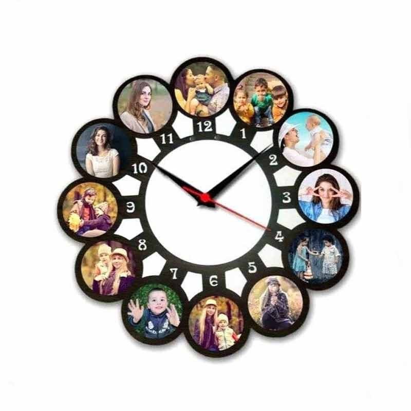 Personalized Photo Frames with clock – Design 4