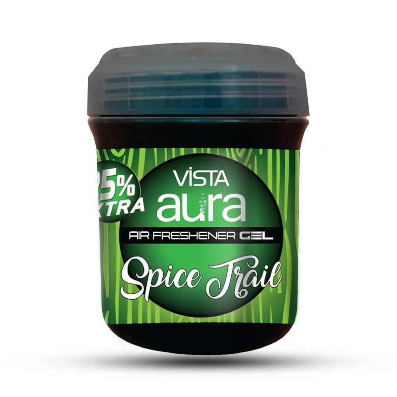 Vista Aura Organic Car Air Freshener Gel - Spice Trail