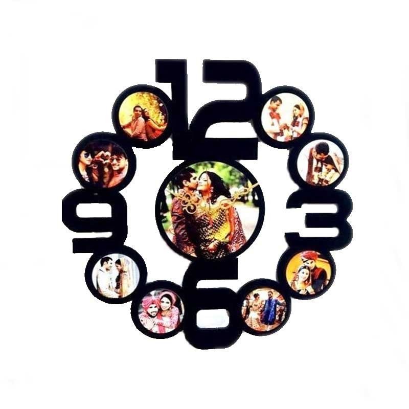 Personalized Photo Frames with clock – Design 2