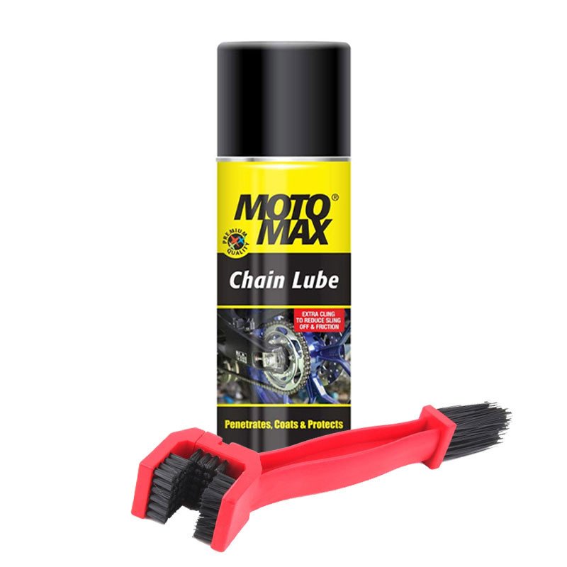 Motomax Chain Lube Spray With Chain Cleaning Brush