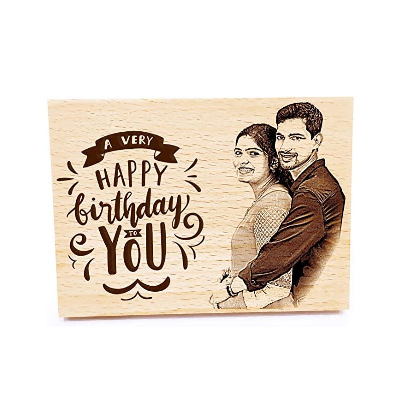 Personalized Photo On Wood | Wooden Engraving Photo Frame Girl Or Boy Friend Birthday