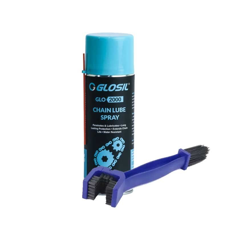 Glosil Chain Lubricant Spray with Chain Cleaning brush 150ml