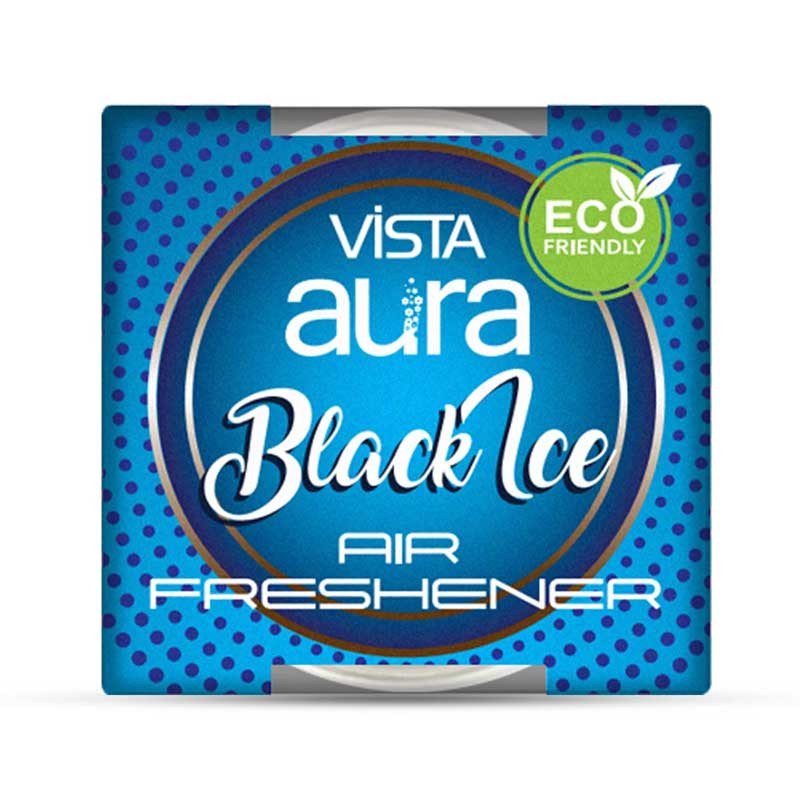 Vista Aura Organic Car Air Freshener Gel 50g - Black Ice