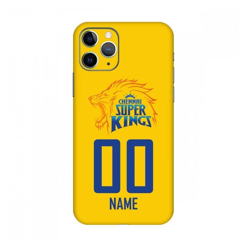 Personalized Chennai Super Kings 4D Mobile Back Cover – All Models