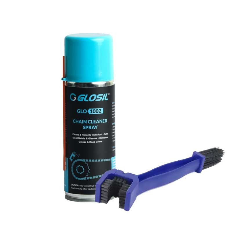 Glosil Chain Cleaner Spray with Chain Cleaning brush 150ml