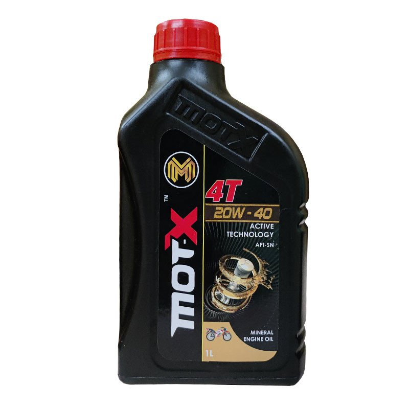 Mot-x Xtra Power 4T 20W-40 Mineral Engine Oil for Bike (1litre) API-SN