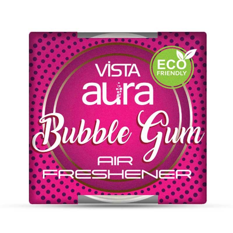 Vista Aura Organic Car Air Freshener Gel 50g - Bubble Gum